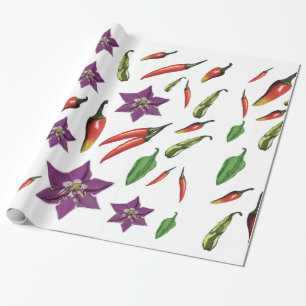 Papel De Regalo Personalizado Chili Peppers