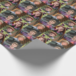 Papel de regalo personalizado con collage de fotos