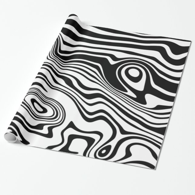 Papel de regalo personalizado con colores olas (Desenrollado)