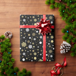 Papel de Regalo Personalizado Con Copos de Nieve D
