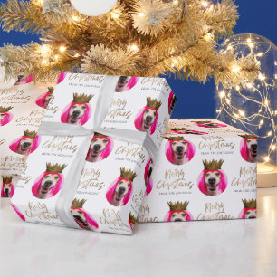Papel de regalo personalizado con foto de Navidad