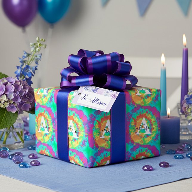 Papel de regalo personalizado con tinte anudado (Subido por el creador)