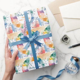 Papel De Regalo Personalizado de Baby Shower de Cute BOHO
