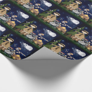 Papel De Regalo Personalizado de Chica Scout Woodland Animals de C