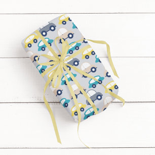 Papel De Regalo Personalizado de coches de época multicolor