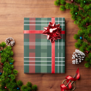 Papel de regalo personalizado de cuadros escoceses