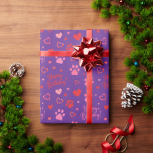 Papel de regalo personalizado de cumpleaños feliz