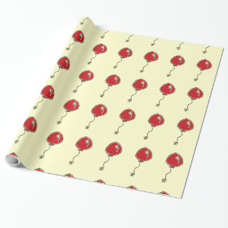 Papel De Regalo Personalizado de decoración Fiesta de globo rojo
