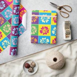 Papel De Regalo Personalizado de diseño de patrones de flores de H