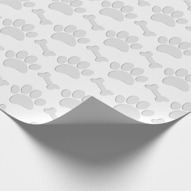 Papel De Regalo Personalizado de huellas de cobre y huesos (Esquina)