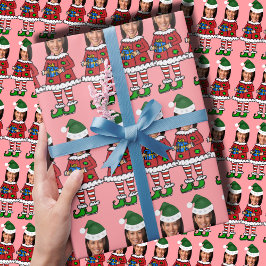 Papel De Regalo Personalizado de Kamala foto de Elf Navidades Funn