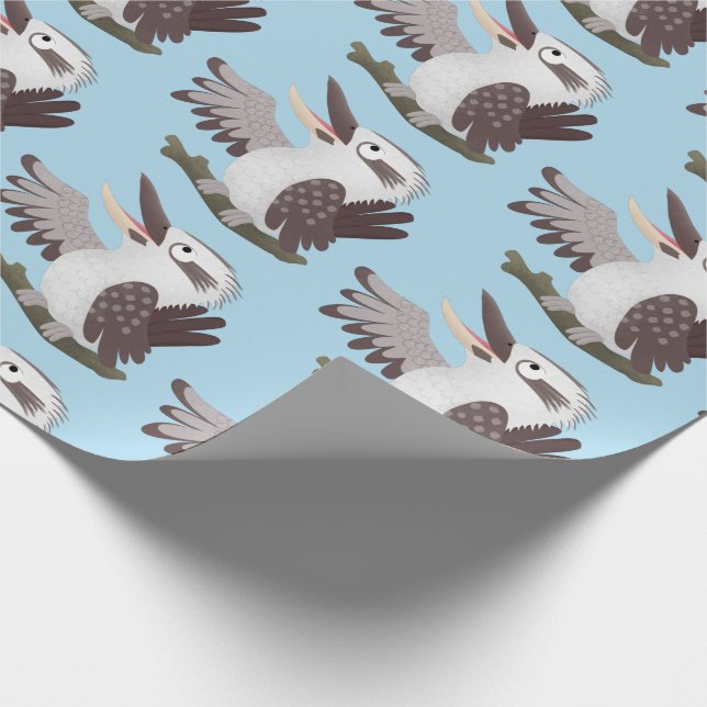 Papel De Regalo Personalizado de kookaburra gracioso (Esquina)
