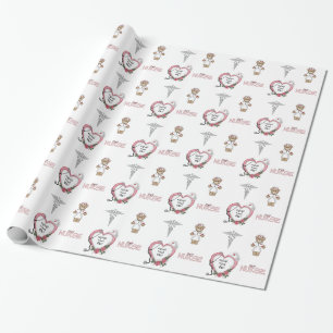 Papel de regalo personalizado de la enfermera