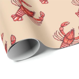 Papel De Regalo Personalizado de los cangrejos de Luisiana Cajun