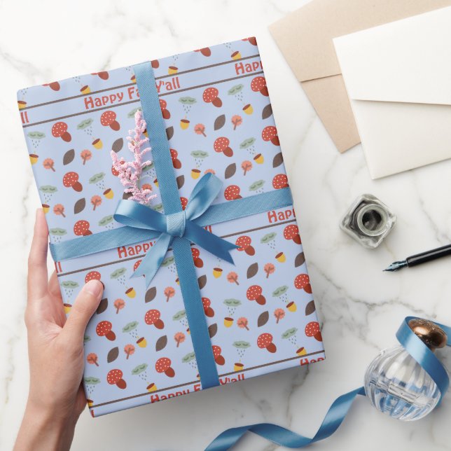 Papel de regalo personalizado de otoño (Regalar)