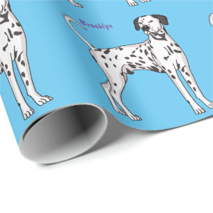 Papel De Regalo Personalizado de perro dalmatiano