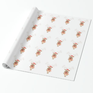 Papel De Regalo Personalizado de renos malcriados