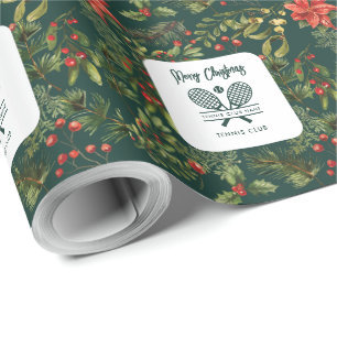 Papel De Regalo Personalizado de vacaciones del club de tenis Red