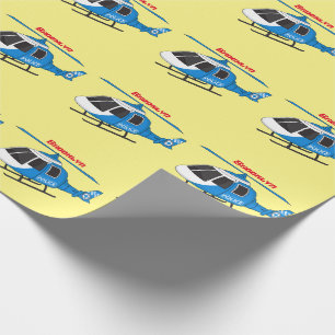 Papel De Regalo Personalizado del helicóptero del helicóptero del