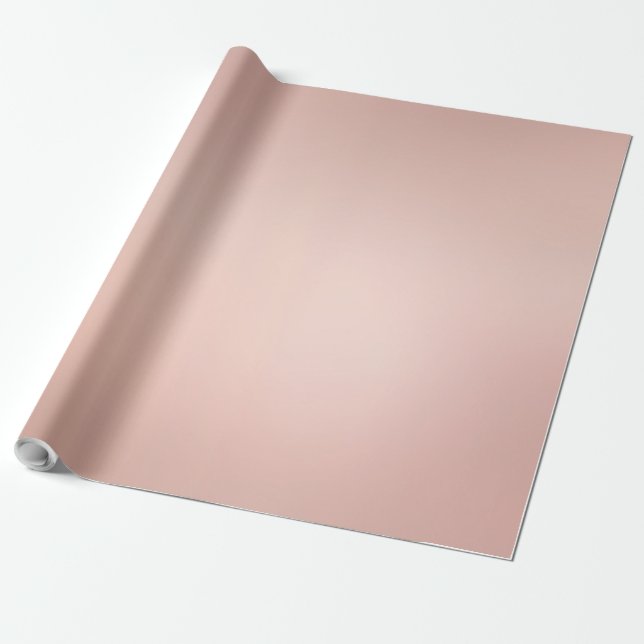 Papel De Regalo Personalizado Elegante Rosa Oro Extra Gran Gigante (Desenrollado)