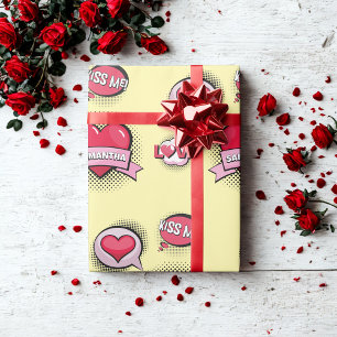 Papel De Regalo Personalizado estilo libro de historietas regalos 