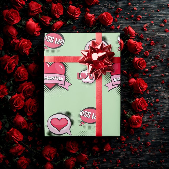 Papel De Regalo Personalizado estilo libro de historietas regalos  (Subido por el creador)