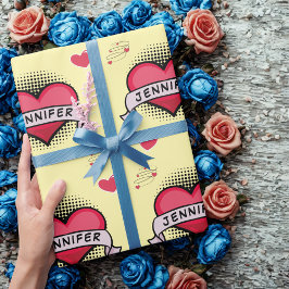 Papel De Regalo Personalizado estilo libro de historietas regalos