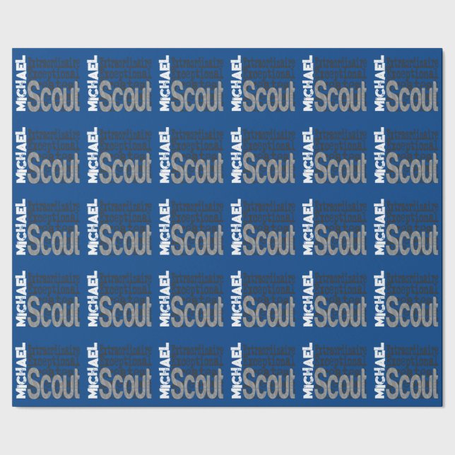 Papel De Regalo Personalizado Extraordinaria de Scout (Costura)