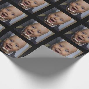 Papel De Regalo Personalizado foto de bebé personalizada