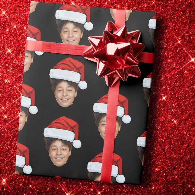 Papel De Regalo Personalizado Foto de Santa Claus Gorras Navidades (Subido por el creador)