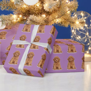 Papel De Regalo Personalizado foto imagen patrón lavanda lila