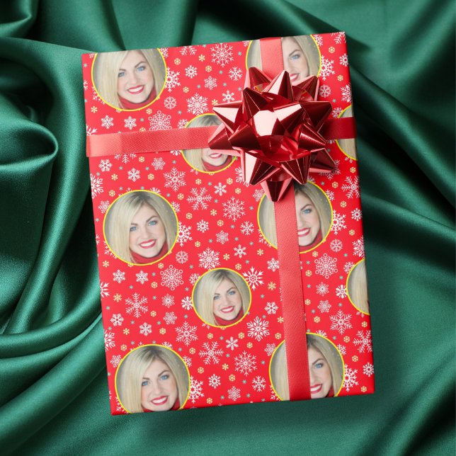 Papel De Regalo Personalizado fotográfico personalizado Logo Snowf (Subido por el creador)