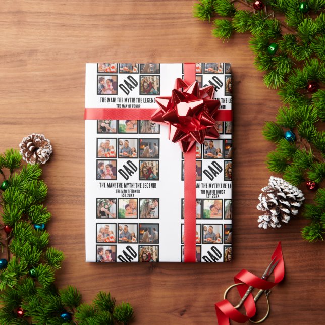 Papel De Regalo Personalizado Funny Padres Día de papá Regalo 8 Co (Regalo de vacaciones)