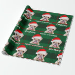 Papel De Regalo Personalizado Funny Pug Name Merry Christmas<br><div class="desc">Personalizado Funny Pug Name Merry Christmas Wrapee Paper</div>