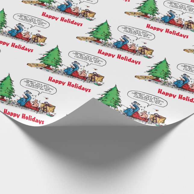 Papel De Regalo Personalizado Giftwrap de la lucha de los árboles  (Esquina)