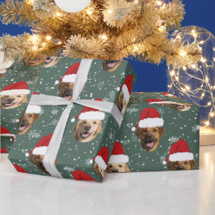Papel De Regalo Personalizado gracioso 3 perro enfrenta a Navidade