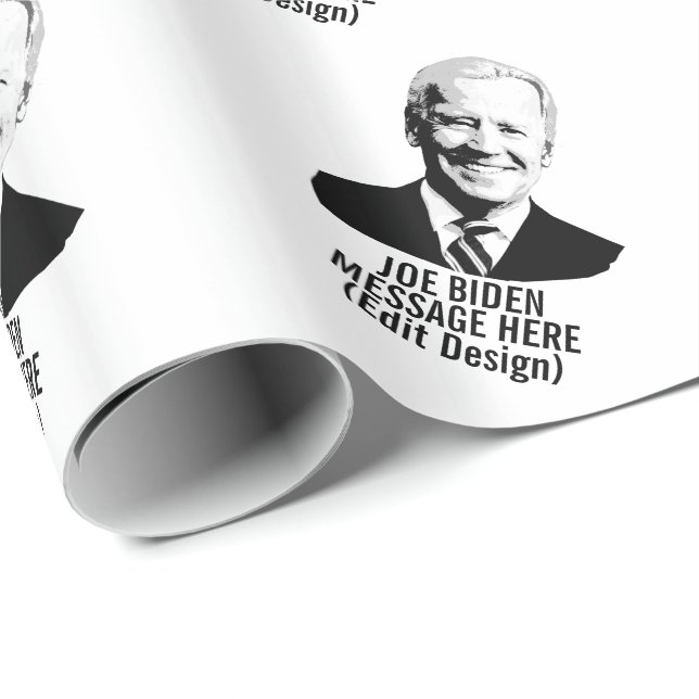 Papel De Regalo Personalizado Joe Biden (Esquina del rollo)