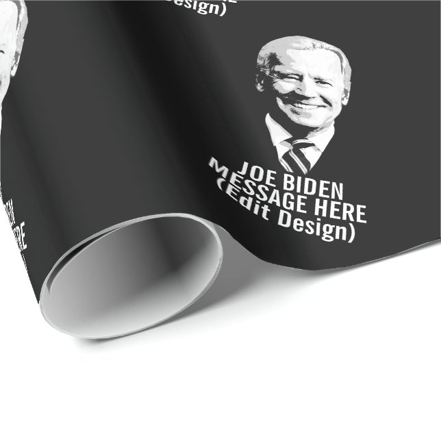 Papel De Regalo Personalizado Joe Biden (Esquina del rollo)