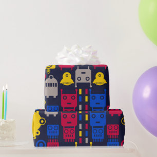 Papel De Regalo Personalizado Kids Robot