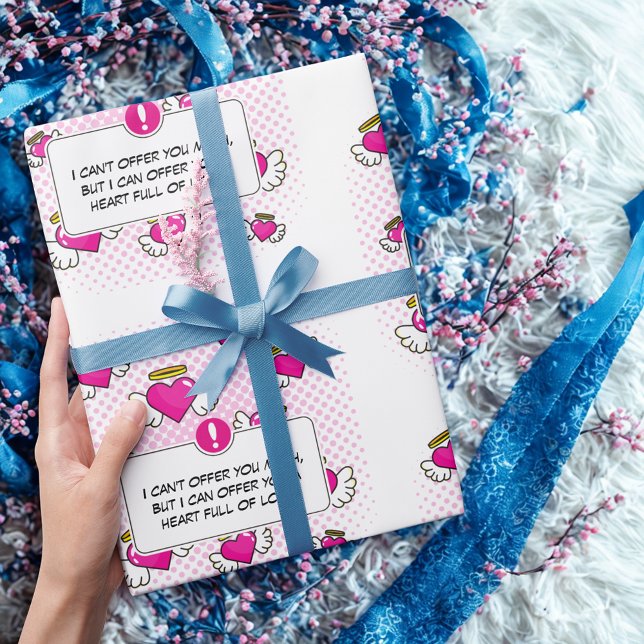 Papel De Regalo Personalizado love msg estilo libro de historietas (Subido por el creador)