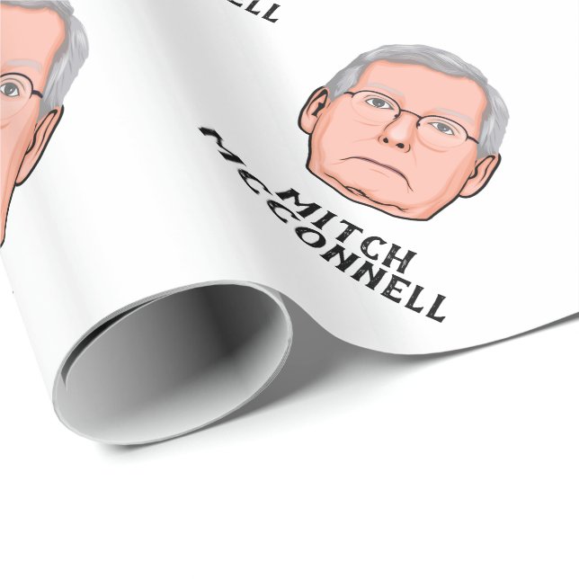 PAPEL DE REGALO PERSONALIZADO MITCH MCCONNELL (Esquina del rollo)