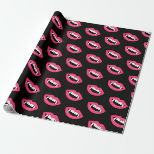 Papel De Regalo Personalizado Monster Vampiros Ligas de dientes af