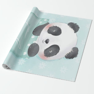 Papel De Regalo Personalizado Panda   Cute Panda Está En Pocket