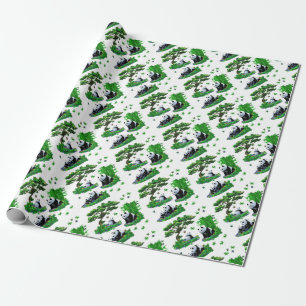 Papel De Regalo personalizado panda lindo