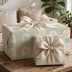 Papel de regalo personalizado para boda de novios 