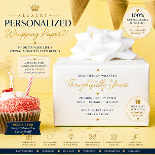 Papel de regalo personalizado para bodas