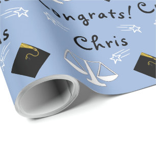 papel de regalo personalizado para graduados de la