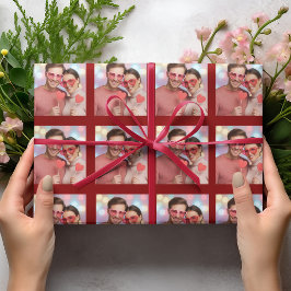 Papel de regalo personalizado para San Valentín co