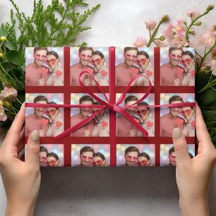 Papel de regalo personalizado para San Valentín co