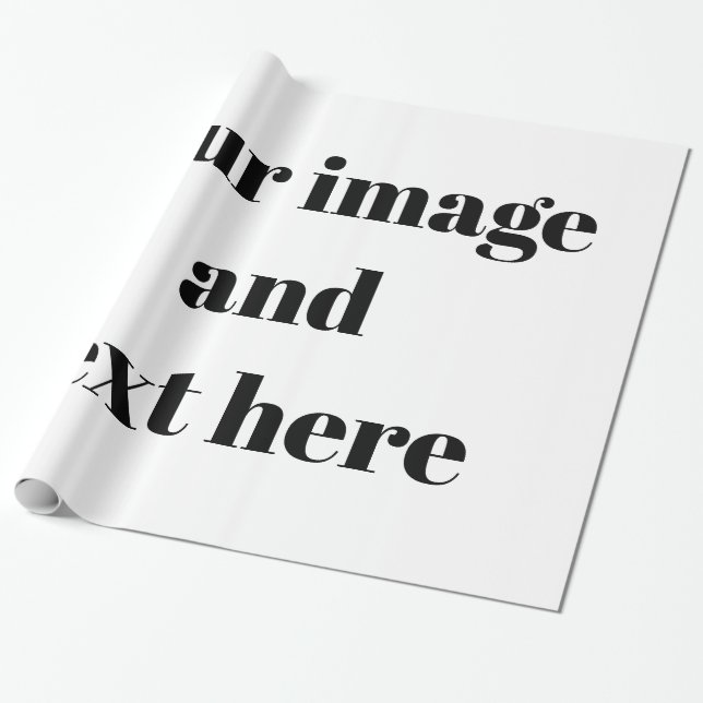 Papel De Regalo Personalizado Personalizado (Desenrollado)